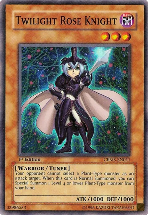 Twilight Rose Knight CRMS-EN011 1st Edition Yu-Gi-Oh card from Crimson Crisis