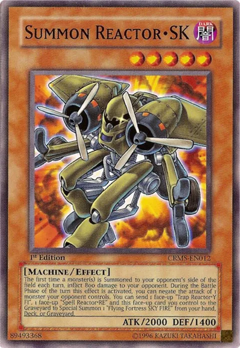 Summon Reactor - SK CRMS-EN012 Unlimited Yu-Gi-Oh card from Crimson Crisis