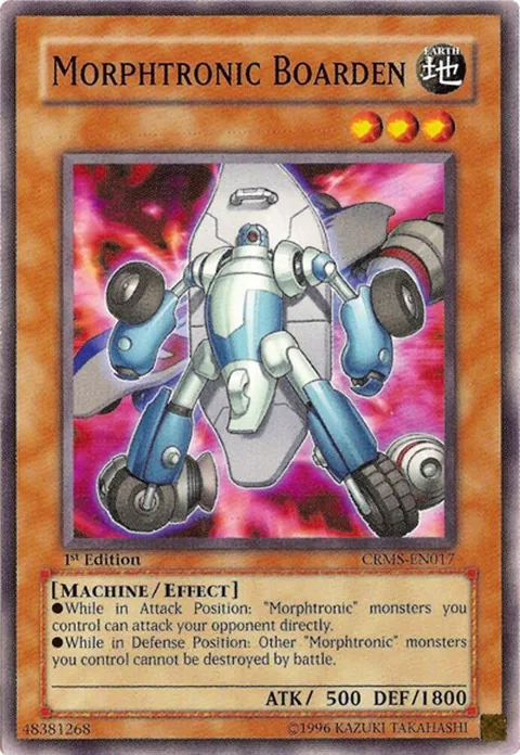 Morphtronic Boarden CRMS-EN017 1st Edition Yu-Gi-Oh card from Crimson Crisis