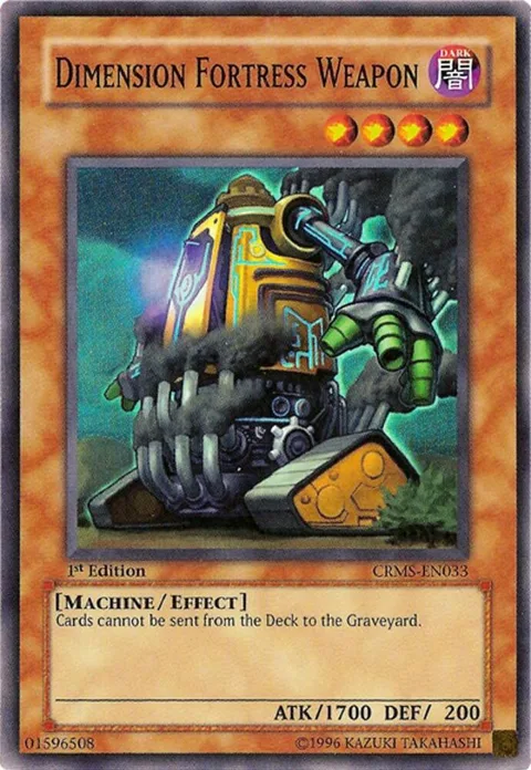 Dimension Fortress Weapon CRMS-EN033 Unlimited Yu-Gi-Oh card from Crimson Crisis