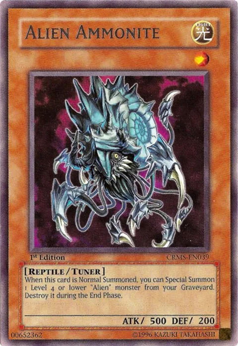Alien Ammonite CRMS-EN039 Unlimited Yu-Gi-Oh card from Crimson Crisis