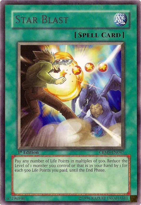 Star Blast CRMS-EN047 Unlimited Yu-Gi-Oh card from Crimson Crisis