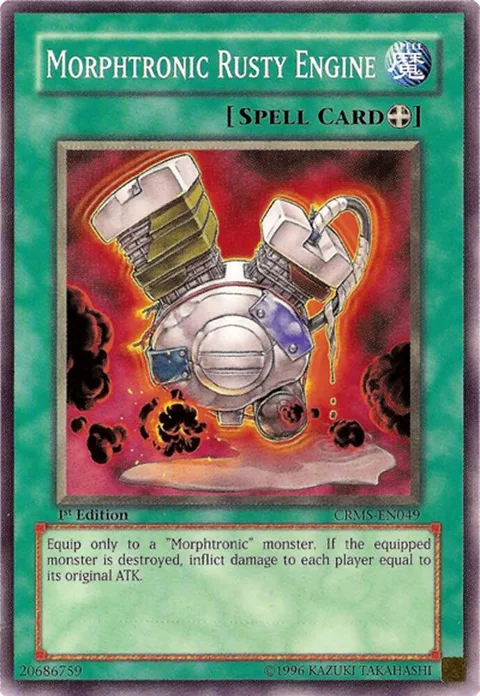 Morphtronic Rusty Engine CRMS-EN049 Yu-Gi-Oh card from Crimson Crisis
