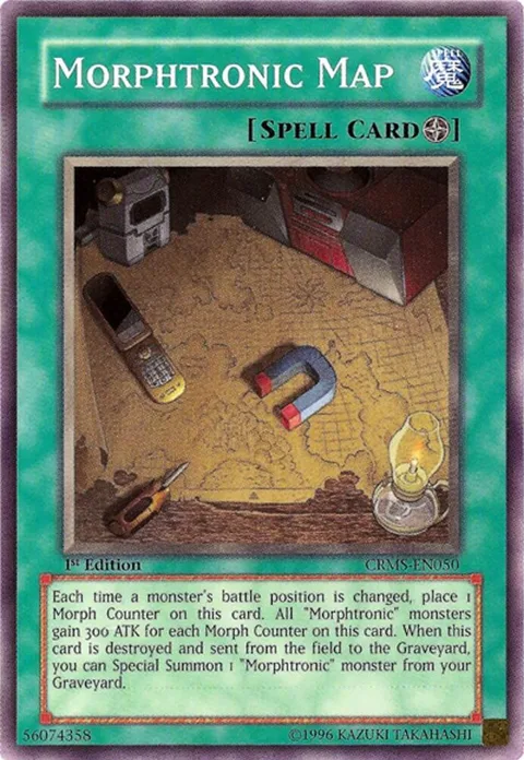 Morphtronic Map CRMS-EN050 1st Edition Yu-Gi-Oh card from Crimson Crisis
