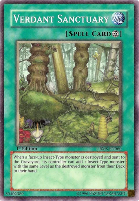 Verdant Sanctuary CRMS-EN060 Unlimited Yu-Gi-Oh card from Crimson Crisis