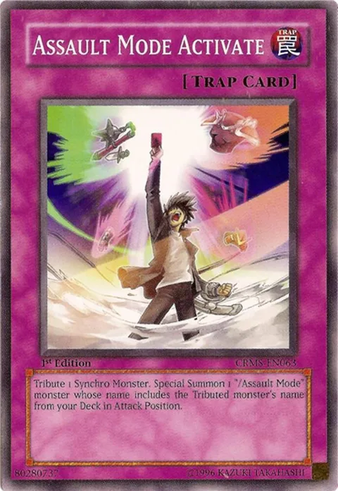 Assault Mode Activate CRMS-EN063 1st Edition Yu-Gi-Oh card from Crimson Crisis