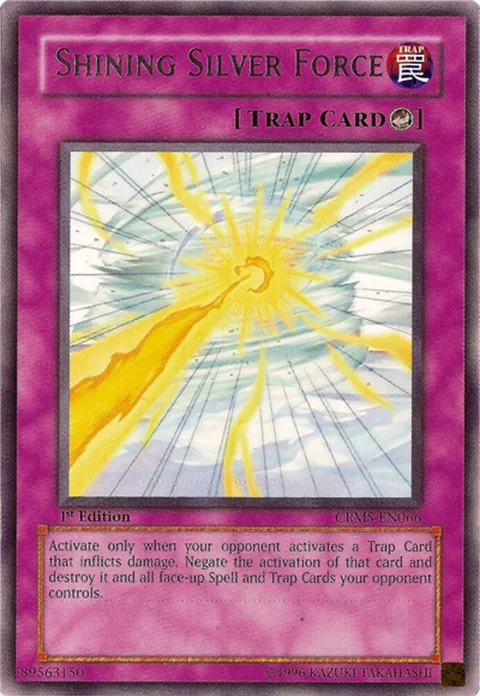 Shining Silver Force CRMS-EN066 Unlimited Yu-Gi-Oh card from Crimson Crisis