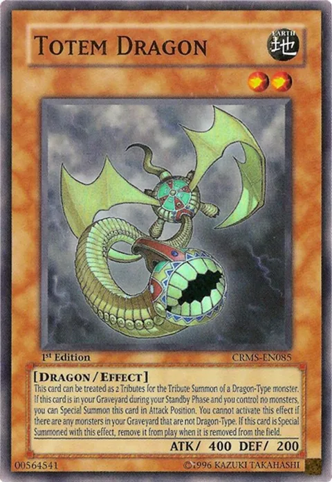 Totem Dragon CRMS-EN085 1st Edition Yu-Gi-Oh card from Crimson Crisis