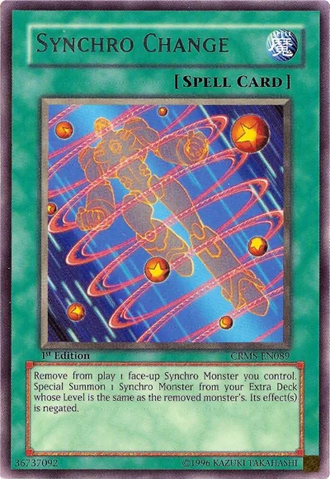Synchro Change CRMS-EN089 Yu-Gi-Oh card from Crimson Crisis