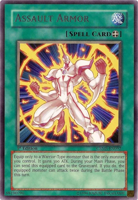Assault Armor CRMS-EN092 1st Edition Yu-Gi-Oh card from Crimson Crisis