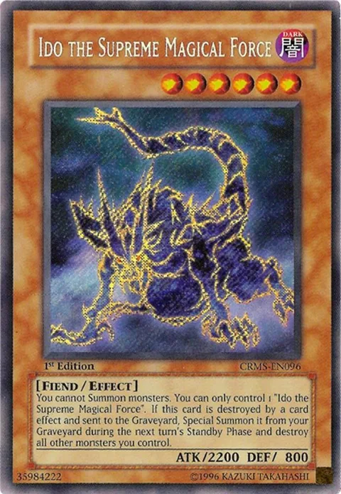 Ido the Supreme Magical Force CRMS-EN096 Unlimited Yu-Gi-Oh card from Crimson Crisis