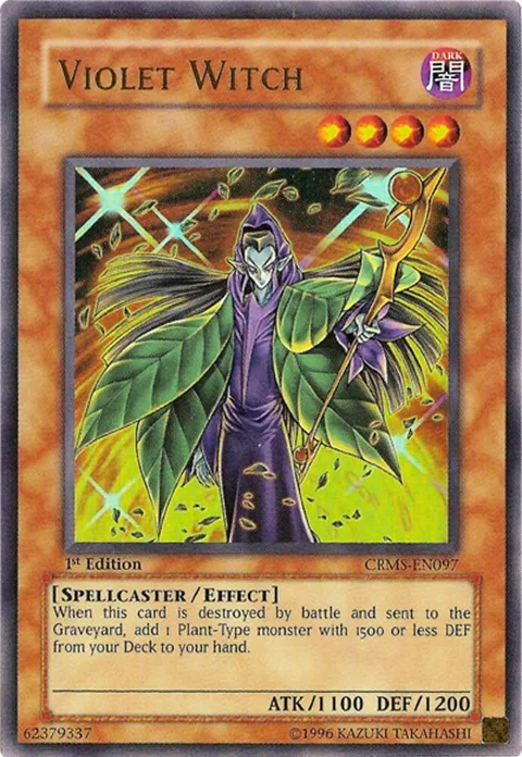 Violet Witch CRMS-EN097 1st Edition Yu-Gi-Oh card from Crimson Crisis