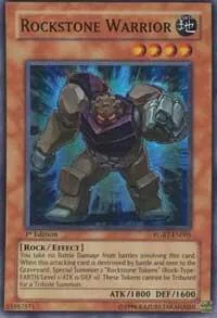 Rockstone Warrior RGBT-EN001 Yu-Gi-Oh card from Raging Battle