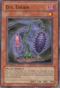 Evil Thorn RGBT-EN009 1st Edition Yu-Gi-Oh card from Raging Battle