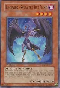 Blackwing - Shura the Blue Flame RGBT-EN011 Unlimited Yu-Gi-Oh card from Raging Battle