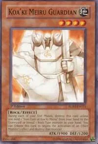 Koa'ki Meiru Guardian RGBT-EN023 1st Edition Yu-Gi-Oh card from Raging Battle