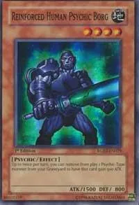 Reinforced Human Psychic Borg RGBT-EN029 1st Edition Yu-Gi-Oh card from Raging Battle