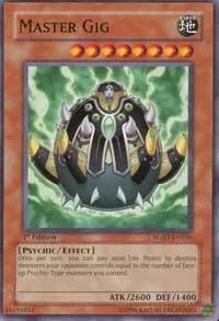 Master Gig RGBT-EN030 1st Edition Yu-Gi-Oh card from Raging Battle
