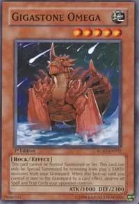Gigastone Omega RGBT-EN032 1st Edition Yu-Gi-Oh card from Raging Battle