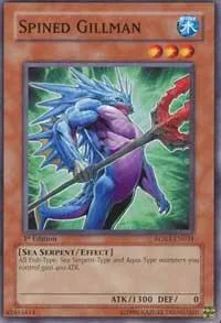 Spined Gillman RGBT-EN034 1st Edition Yu-Gi-Oh card from Raging Battle