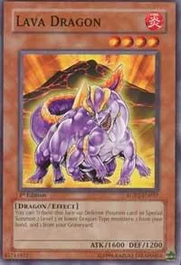 Lava Dragon RGBT-EN037 Unlimited Yu-Gi-Oh card from Raging Battle