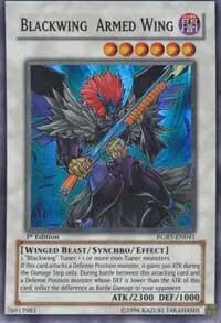 Blackwing Armed Wing RGBT-EN041 Unlimited Yu-Gi-Oh card from Raging Battle