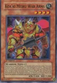 Koa'ki Meiru War Arms RGBT-EN081 Yu-Gi-Oh card from Raging Battle