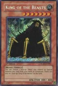 King of the Beasts RGBT-EN086 1st Edition Yu-Gi-Oh card from Raging Battle