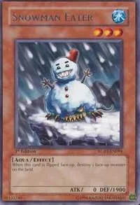 Snowman Eater RGBT-EN094 Unlimited Yu-Gi-Oh card from Raging Battle