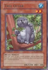Tree Otter RGBT-EN095 1st Edition Yu-Gi-Oh card from Raging Battle