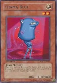 Ojama Blue RGBT-EN097 Unlimited Yu-Gi-Oh card from Raging Battle
