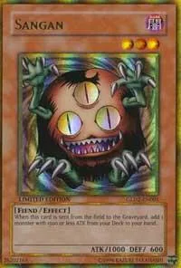 Sangan GLD2-EN001 Yu-Gi-Oh card from Gold Series 2009
