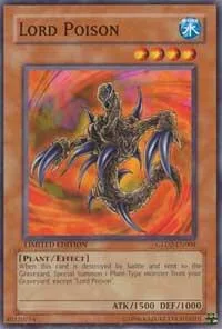 Lord Poison GLD2-EN004 Yu-Gi-Oh card from Gold Series 2009