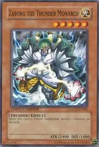 Zaborg the Thunder Monarch GLD2-EN006 Yu-Gi-Oh card from Gold Series 2009