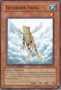 Treeborn Frog GLD2-EN010 Yu-Gi-Oh card from Gold Series 2009