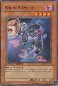 Snipe Hunter GLD2-EN016 Yu-Gi-Oh card from Gold Series 2009