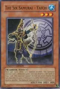 The Six Samurai - Yaichi GLD2-EN017 Yu-Gi-Oh card from Gold Series 2009