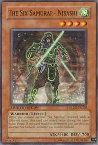 The Six Samurai - Nisashi GLD2-EN020 Yu-Gi-Oh card from Gold Series 2009