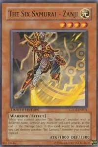 The Six Samurai - Zanji GLD2-EN021 Yu-Gi-Oh card from Gold Series 2009