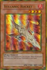 Volcanic Rocket GLD2-EN023 Yu-Gi-Oh card from Gold Series 2009