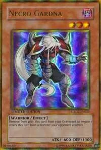 Necro Gardna GLD2-EN027 Yu-Gi-Oh card from Gold Series 2009