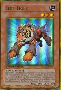 Test Tiger GLD2-EN029 Yu-Gi-Oh card from Gold Series 2009