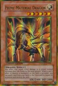 Prime Material Dragon GLD2-EN032 Yu-Gi-Oh card from Gold Series 2009