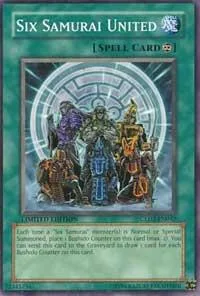Six Samurai United GLD2-EN042 Yu-Gi-Oh card from Gold Series 2009