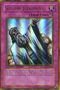 Solemn Judgment GLD2-EN044 Yu-Gi-Oh card from Gold Series 2009