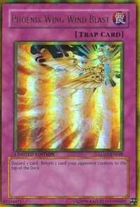 Phoenix Wing Wind Blast GLD2-EN048 Yu-Gi-Oh card from Gold Series 2009