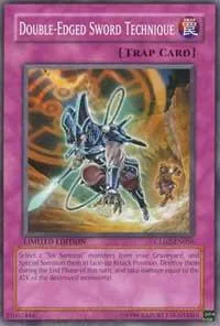 Double-Edged Sword Technique GLD2-EN050 Yu-Gi-Oh card from Gold Series 2009
