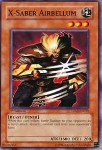 X-Saber Airbellum 5DS2-EN019 1st Edition Yu-Gi-Oh card from 5D's Starter Deck 2009