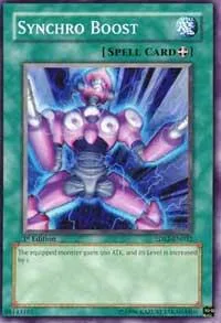 Synchro Boost 5DS2-EN032 Unlimited Yu-Gi-Oh card from 5D's Starter Deck 2009