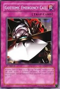 Gottoms' Emergency Call 5DS2-EN033 Unlimited Yu-Gi-Oh card from 5D's Starter Deck 2009